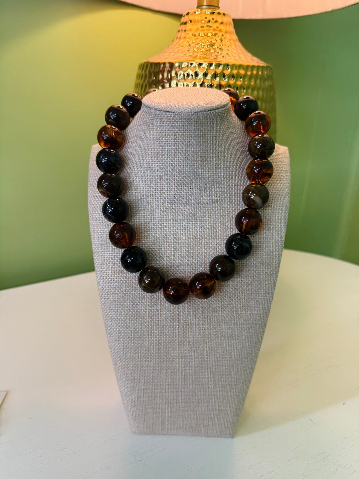 The Izzy Necklace-Brown