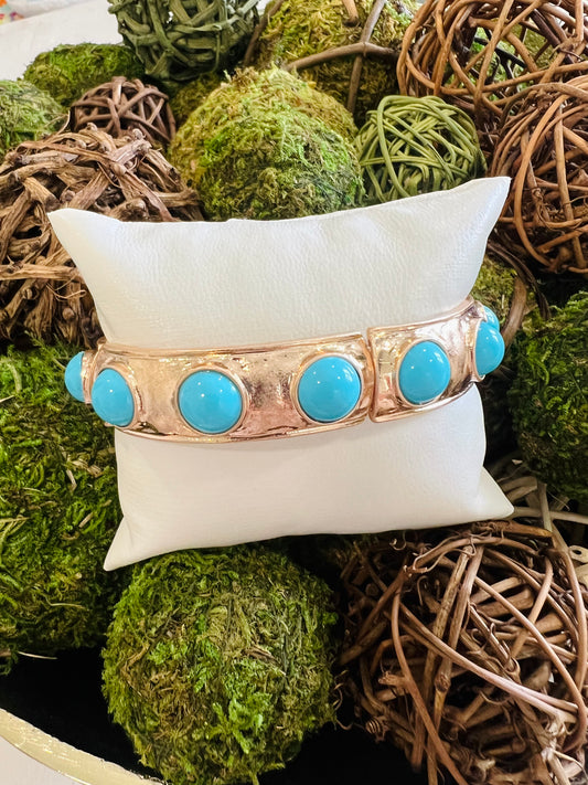Burst of Color Bangle-Turquoise