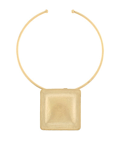 Statement Gold Square Necklace