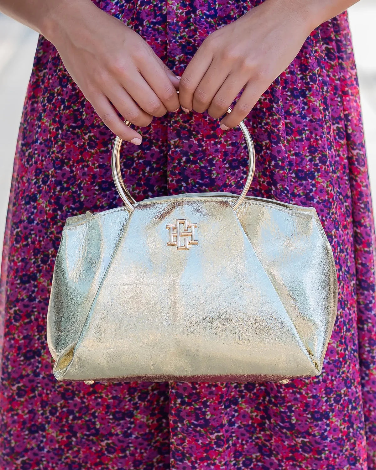 Brooks Bag with Rings-Glimmer Gold