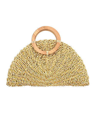 Gold Half Moon Shape Purse