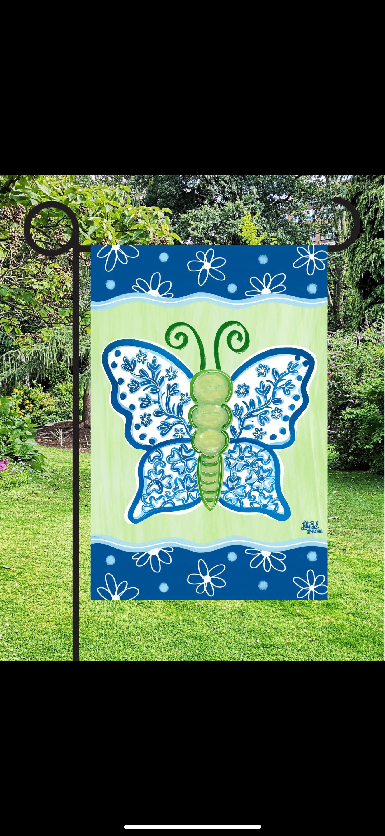 Butterfly Garden Flag