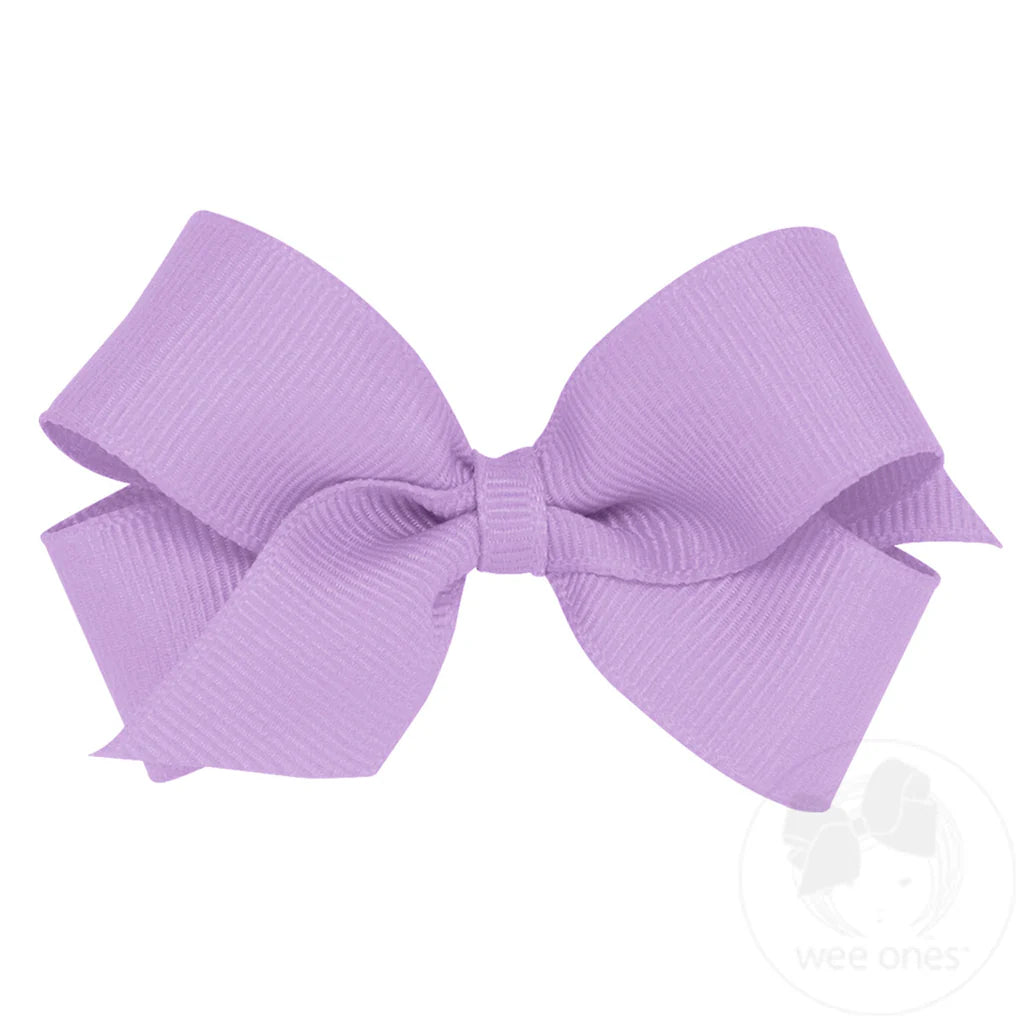 Wee Ones Mini Classic Grosgrain Hair Bow (Plain Wrap)