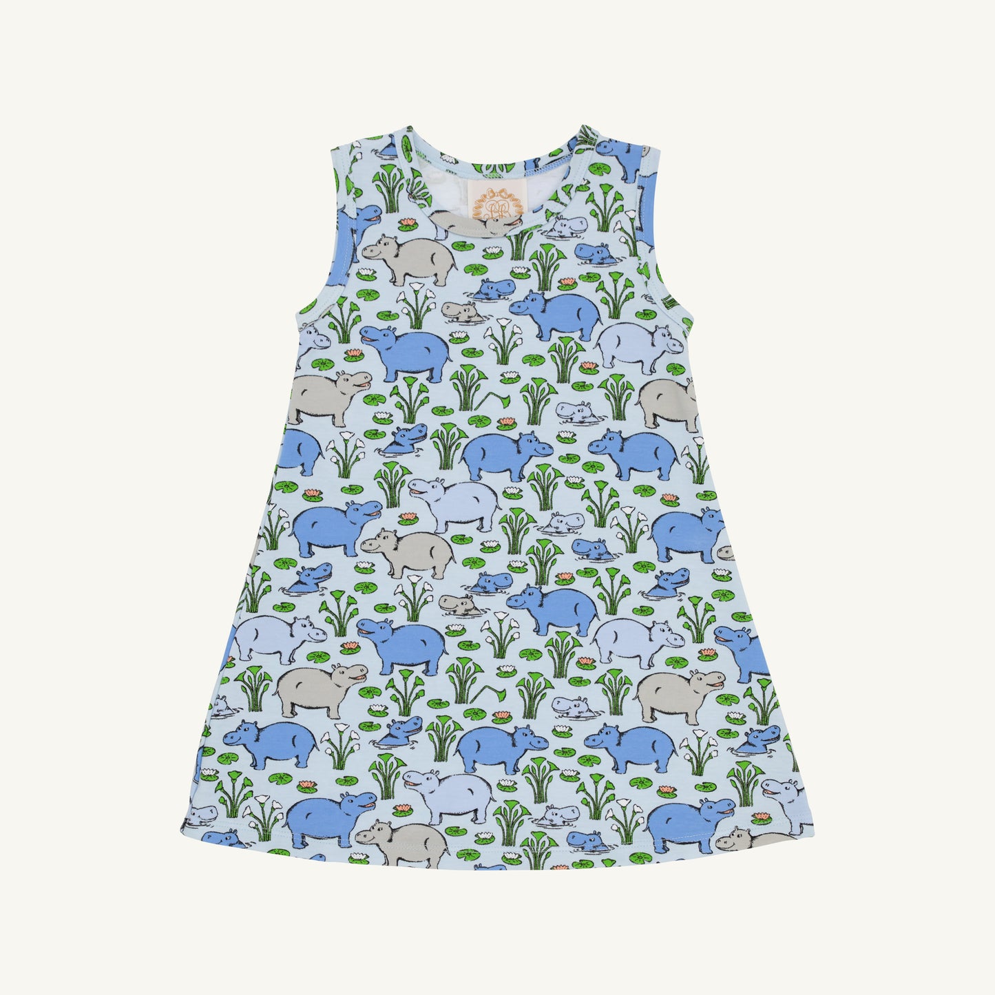 Sleeveless Polly Play Dress in Bal Harbour Hippo