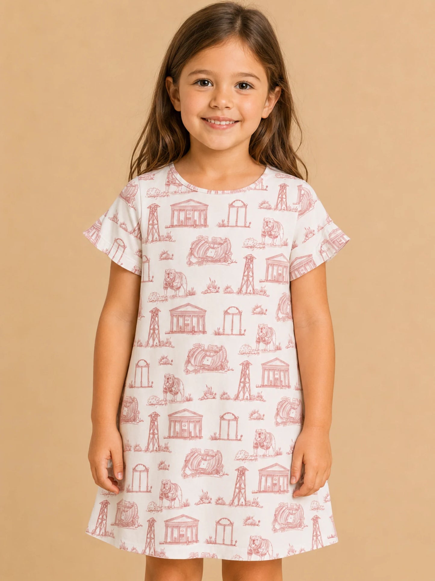 The Girls Team Toile Tee Dress | Georgia