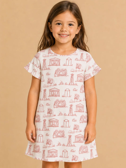 The Girls Team Toile Tee Dress | Georgia