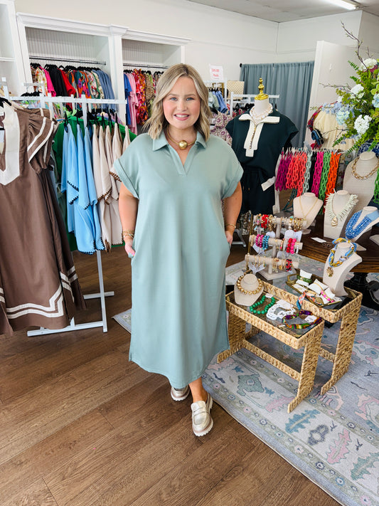 On The Go Dress-Curvy