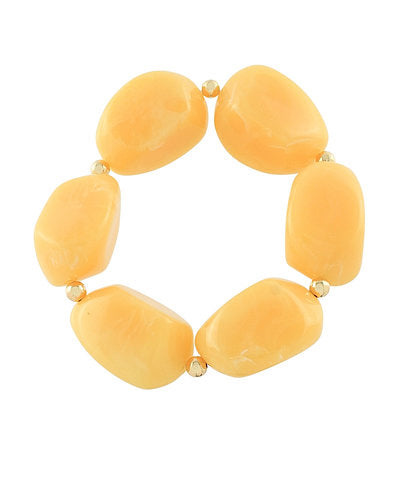 Marble Pebble Bracelet-Yellow