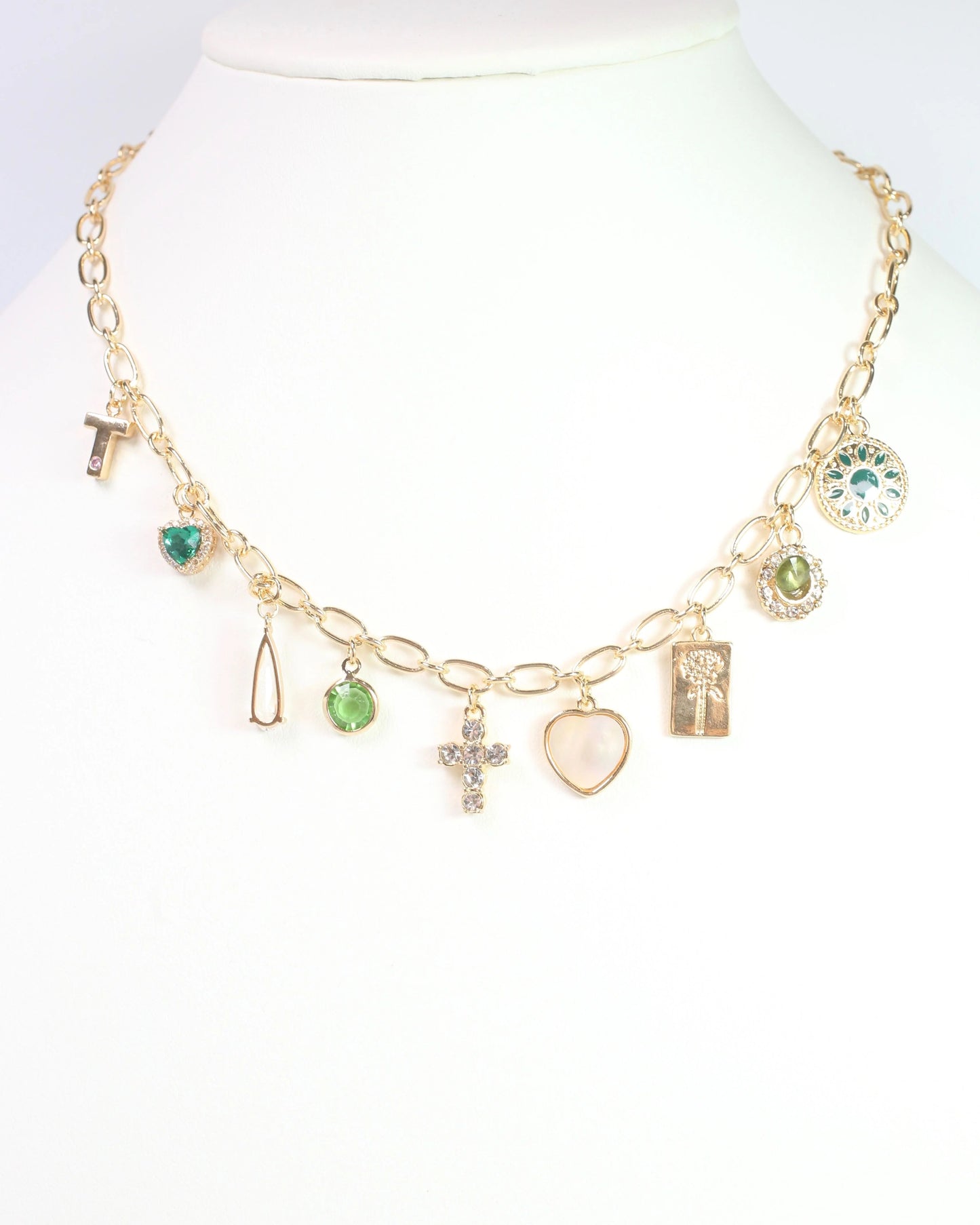 Bakari Charm Necklace Gold