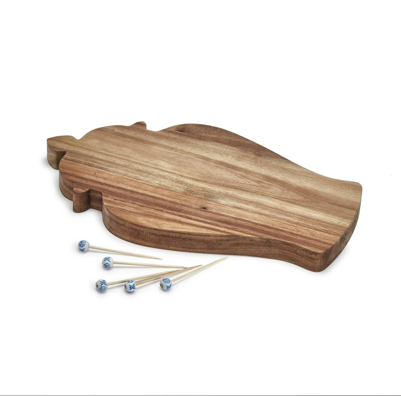 Ginger Jar Serving Board with 20 cocktail picks