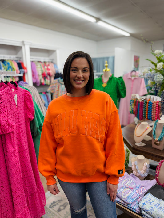 Lulu Mac Orange Sweatshirt