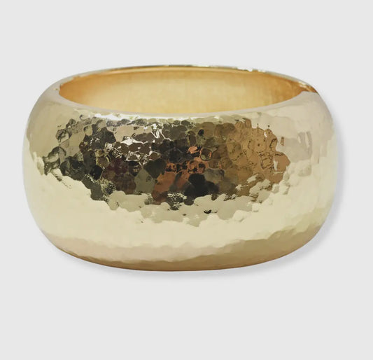 Chunky Gold Metal Bangle