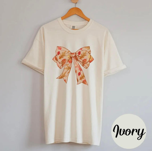 Fall Leaves Bow T-Shirt