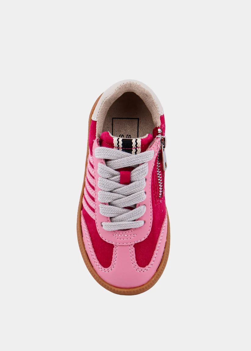 Stevie Mini Pink Suede Sneakers