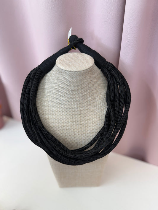 Black Rope Necklace