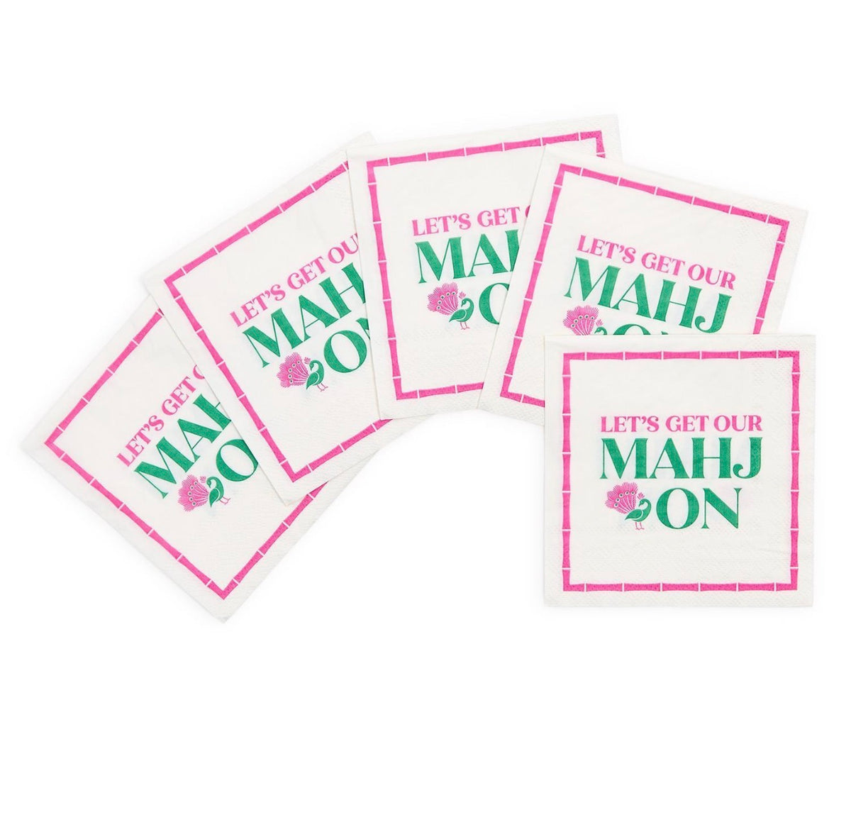 Let’s Mahj On Paper Cocktail Napkins