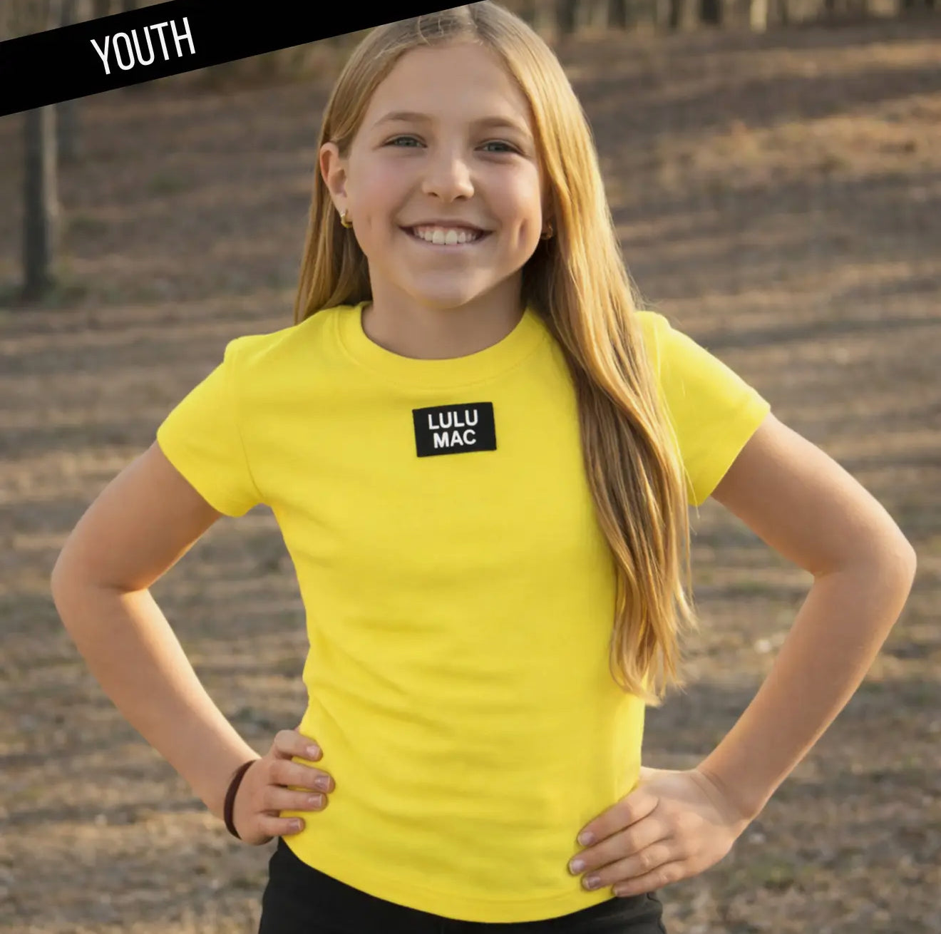 Youth Lulu Mac Baby Doll Top in Neon Yellow