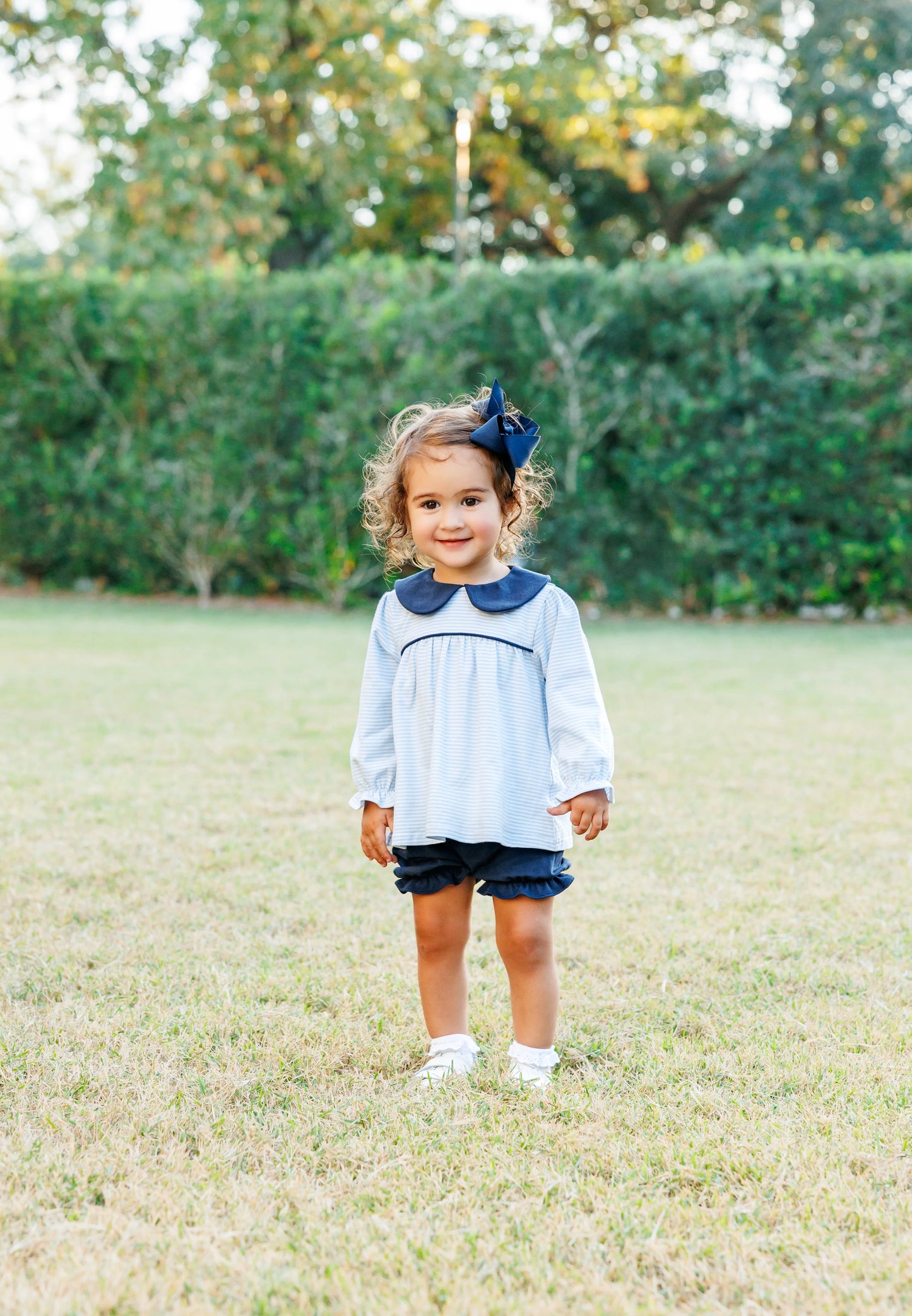 Katherine Bloomer Set-Light Blue Stripe/Navy