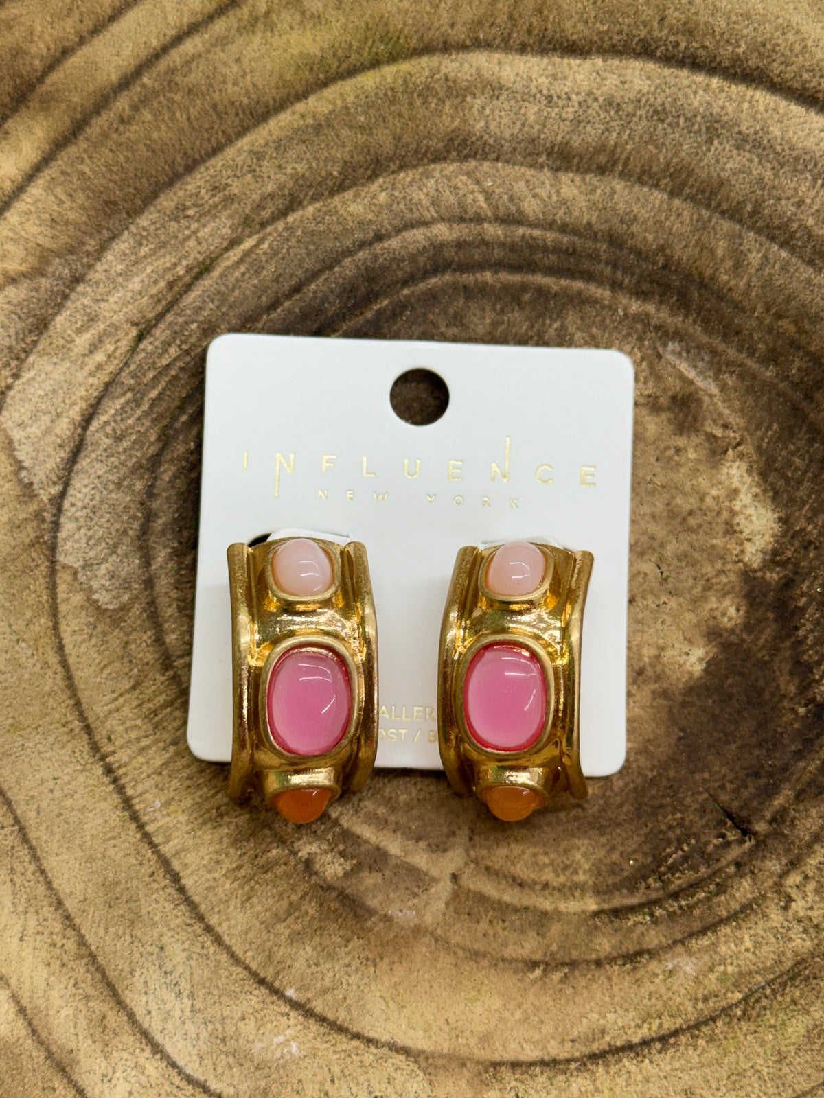 Pinks & Orange Mini Hoops