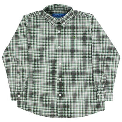 Performance Roscoe Button Down Shirt-Oak Plaid