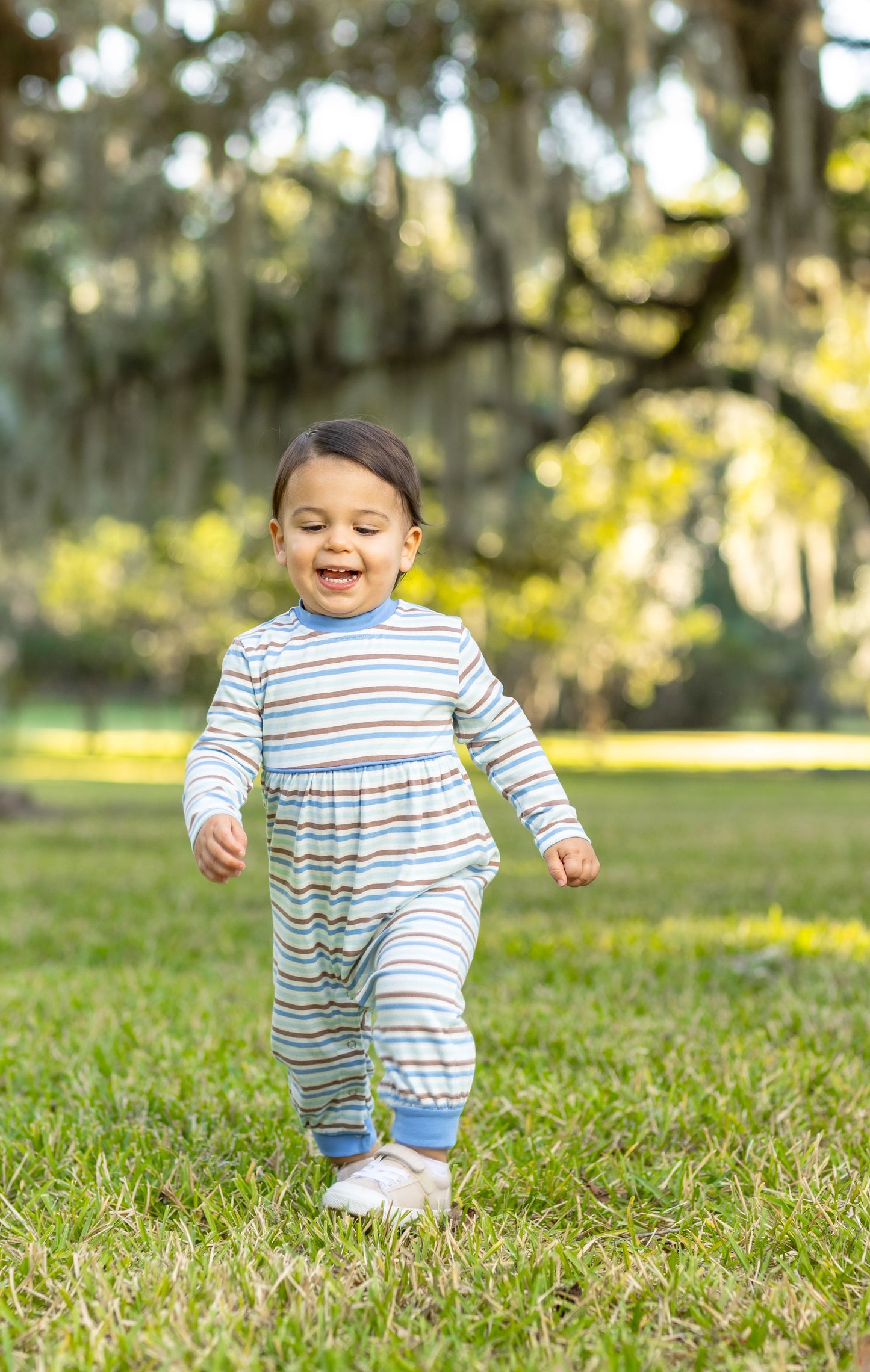 Bennett Romper-Hamptons Stripe