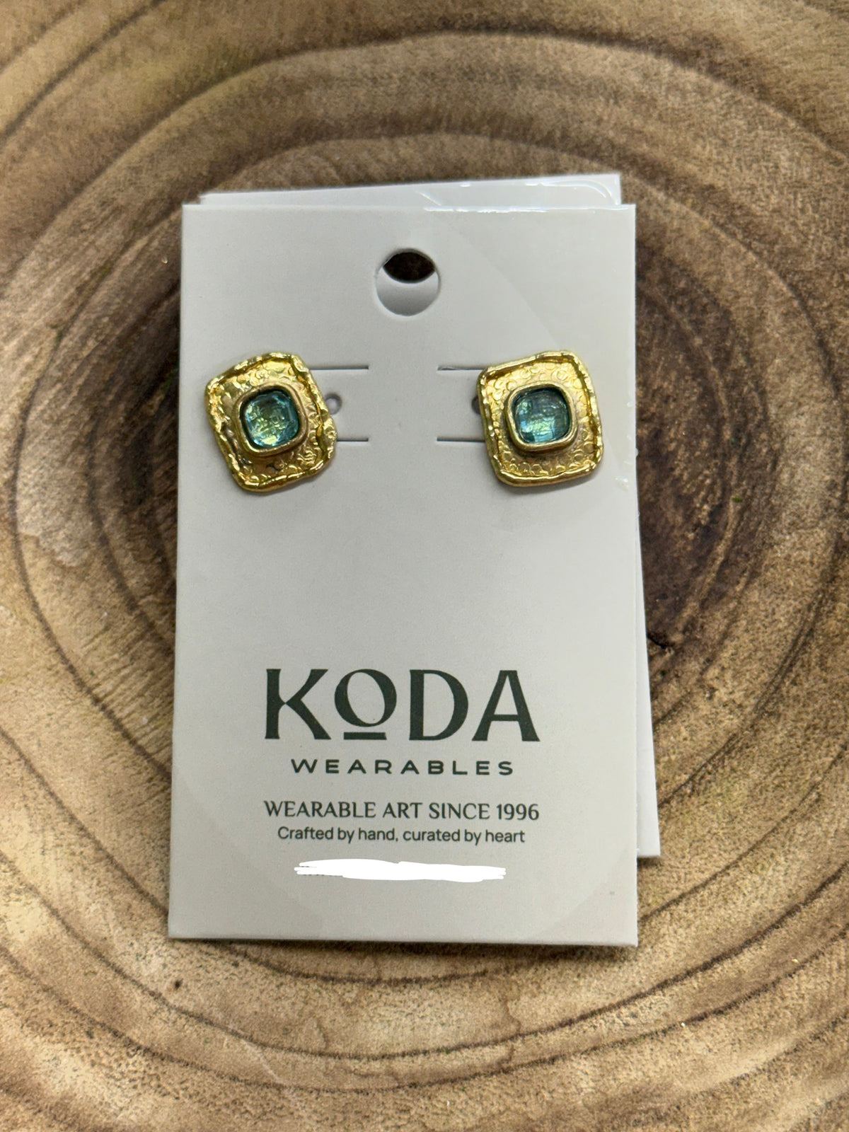 Brynn Mini Studs-Green/Blue