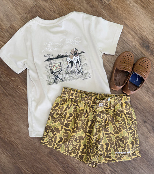 Boys Mallard Short-Vintage Camo