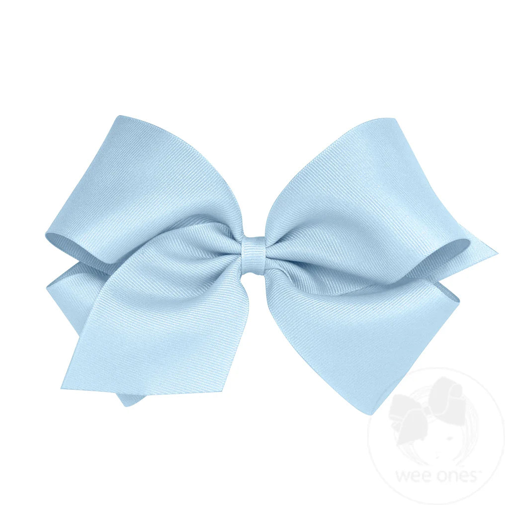 Wee Ones King Classic Grosgrain Hair Bow (Plain Wrap)