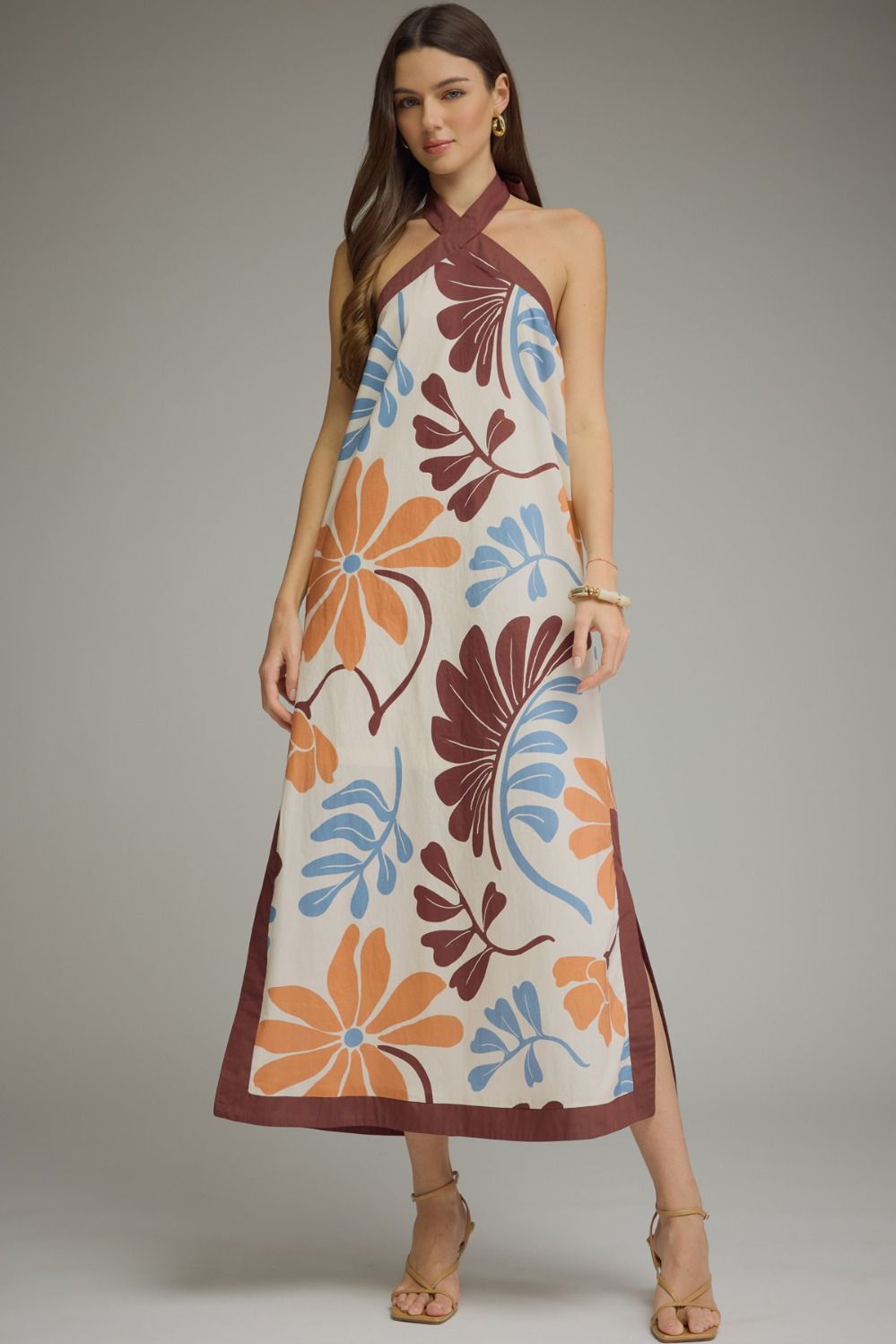 Falling For Change Halter Top Dress
