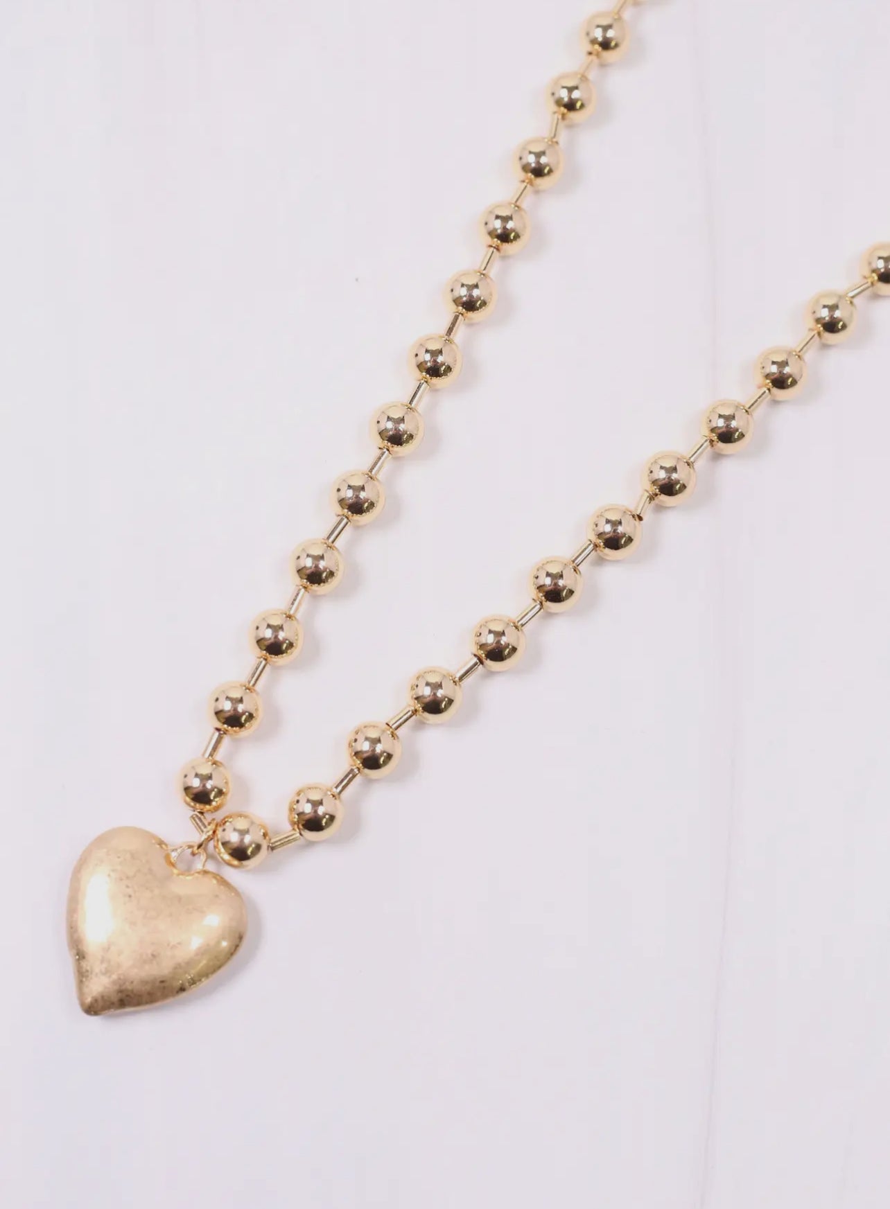 Heart Necklace- Gold