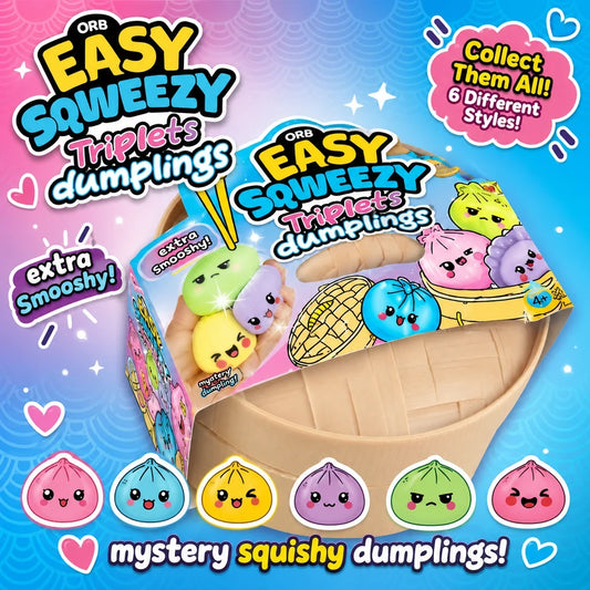 Squishy Triplets Dumplings Mystery Pack (3 RANDOM Colors)