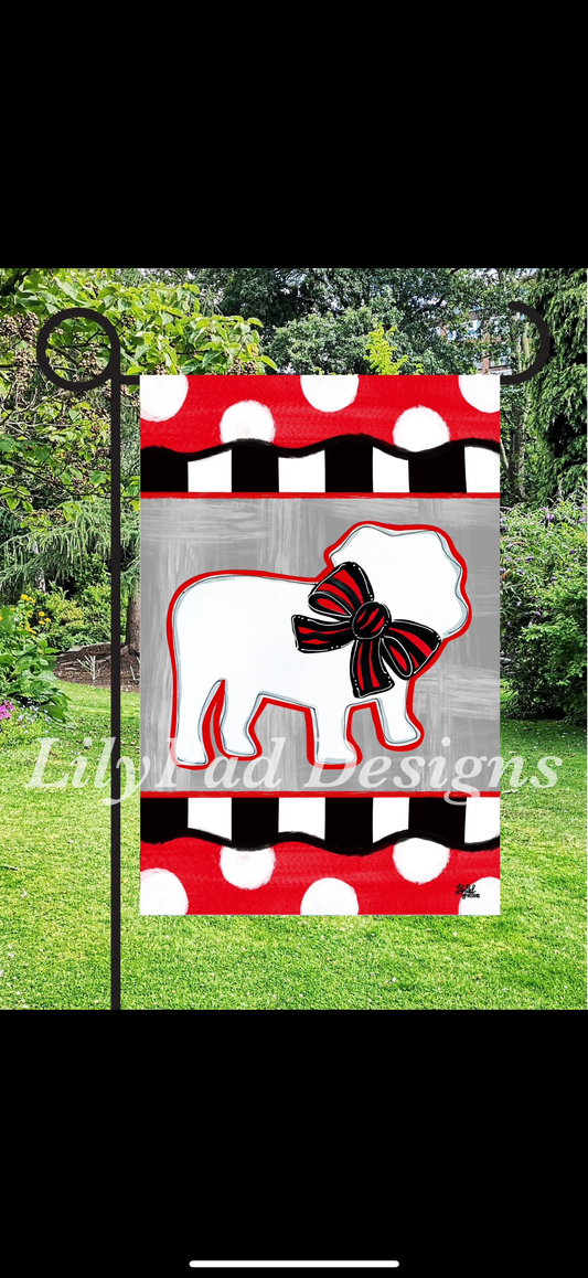 GA Bulldog Garden Flag