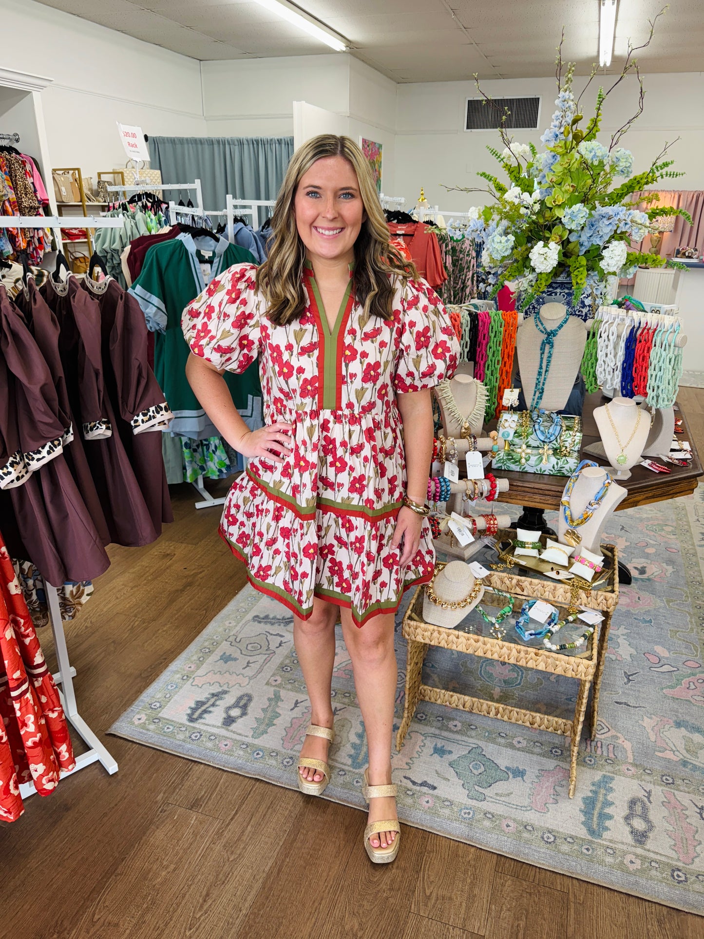Feeling Fall Floral Dress