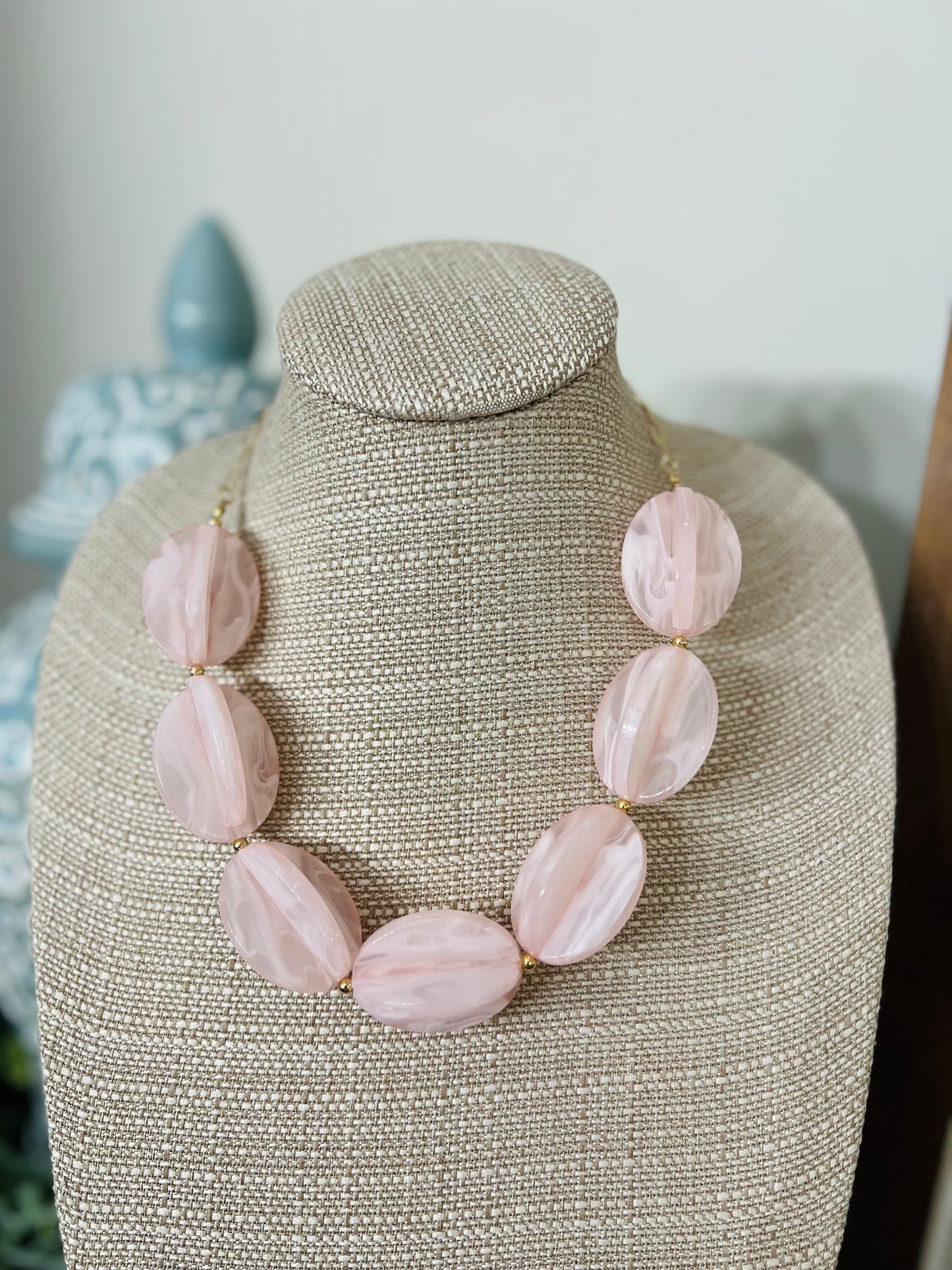 So Divine Necklace-Baby Pink