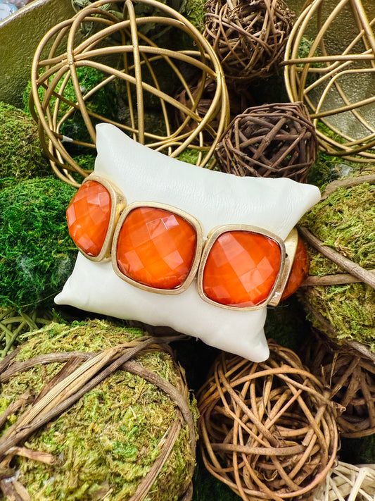 Be Jeweled Bracelet-Orange