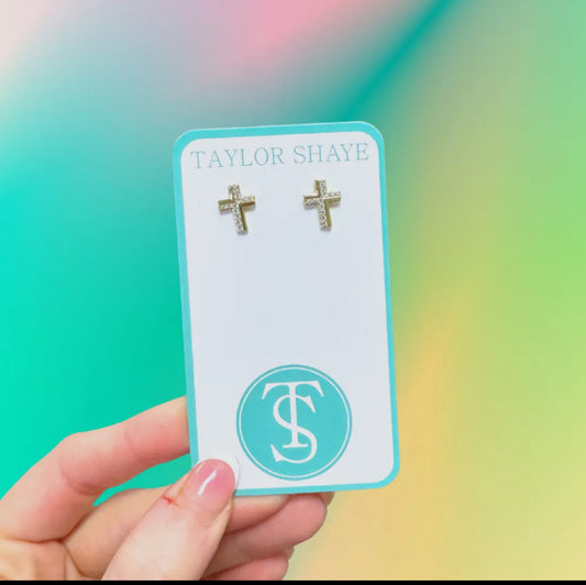 Maria Cross Studs