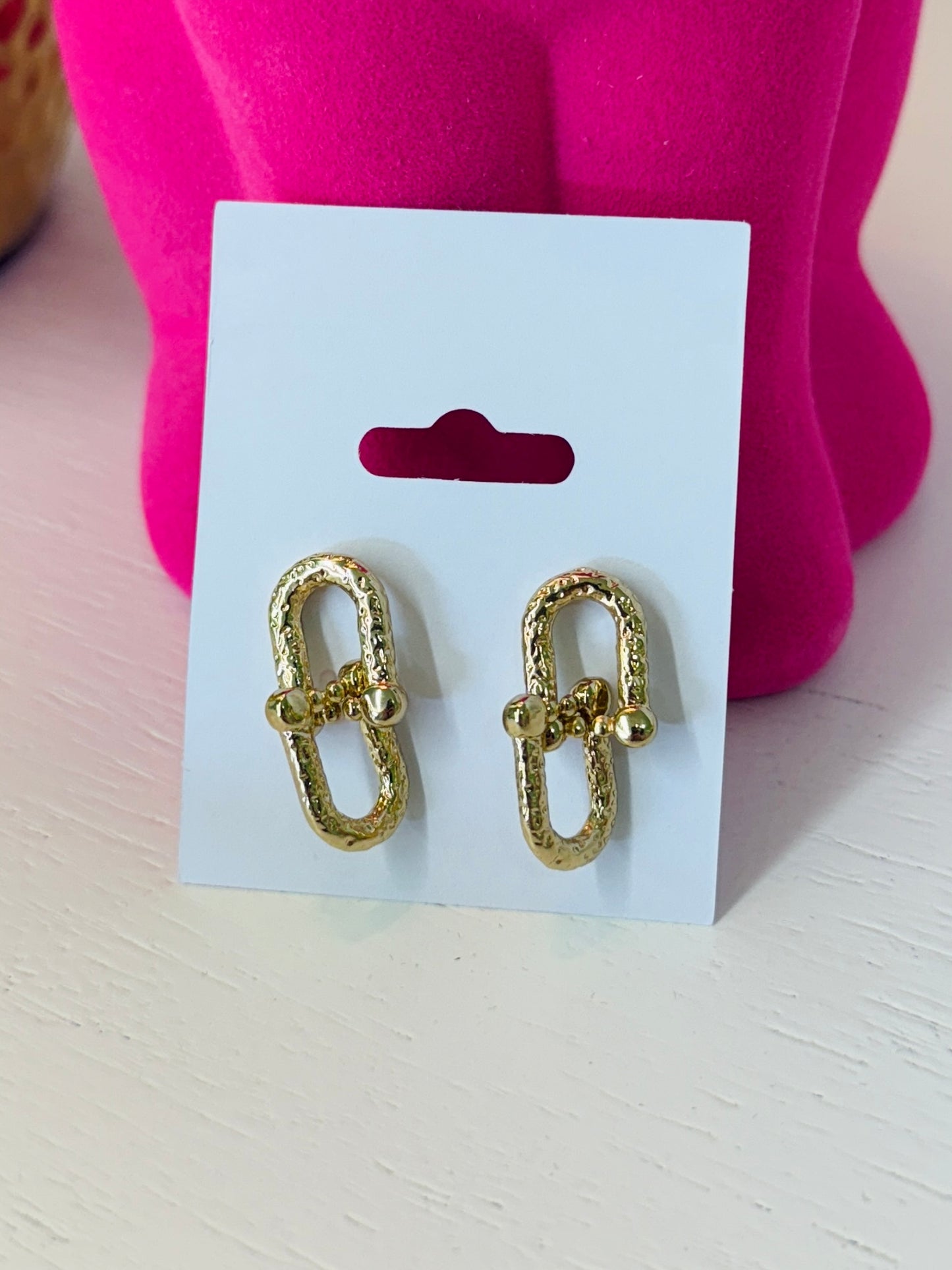 Horsebit Earrings