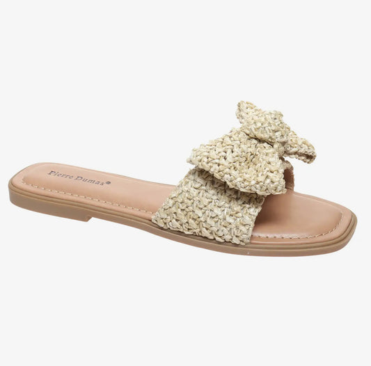 The Baylee Natural Bow Sandal
