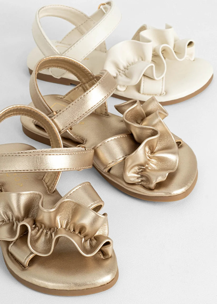 BLOSSOM MINI SANDALS-GOLD