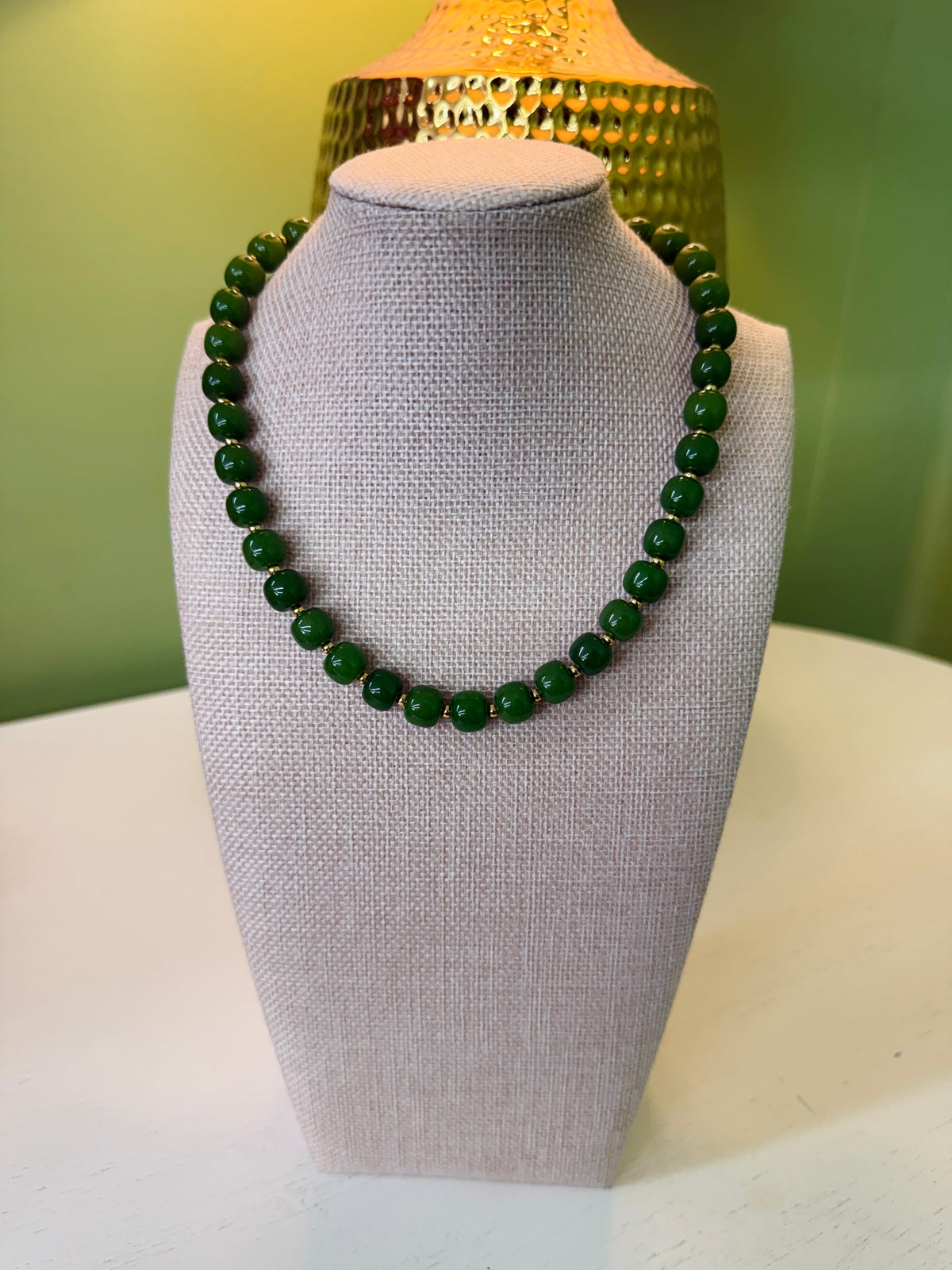The Nova Necklace-Dark Green