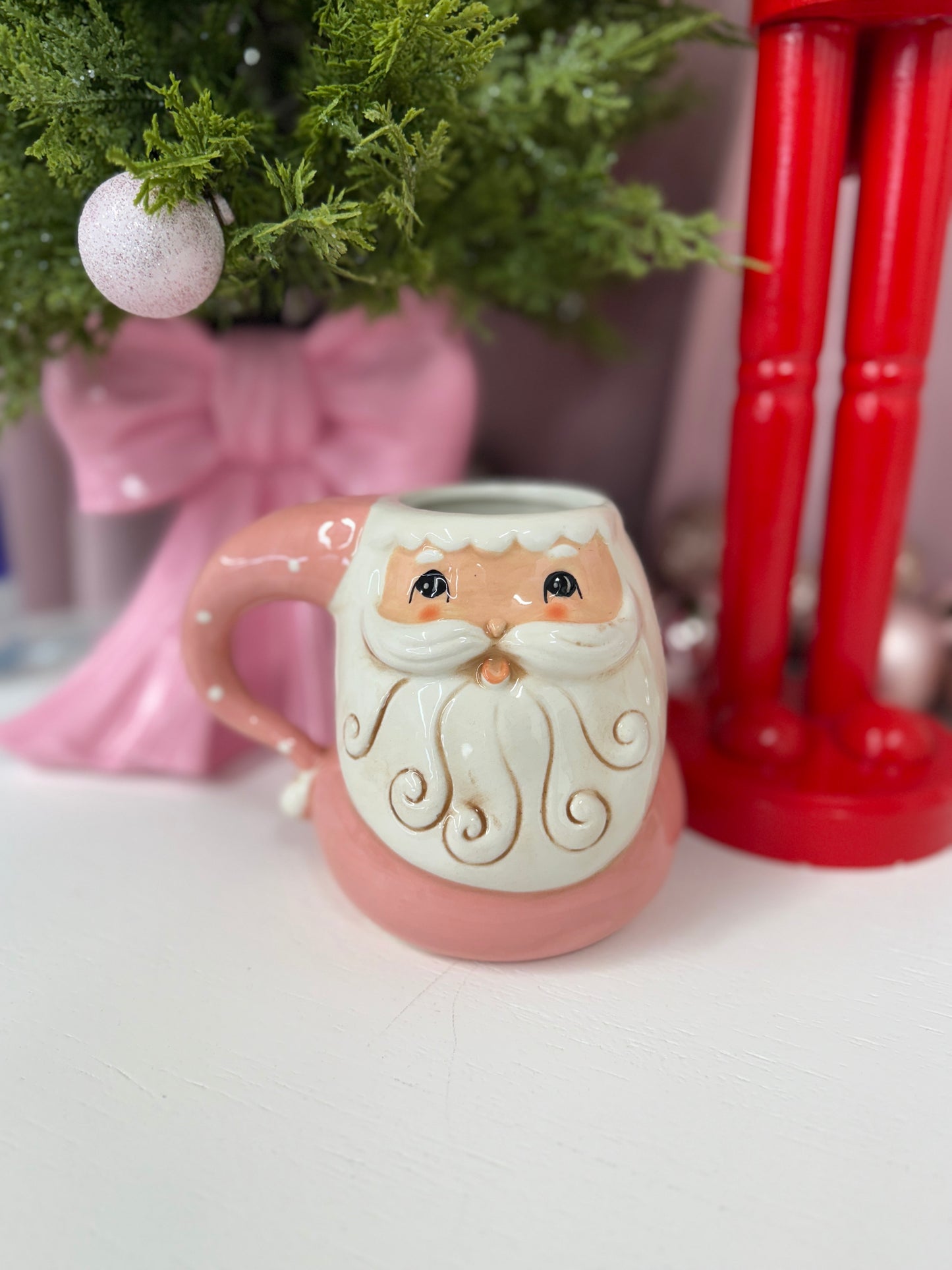 Pink Santa Mug