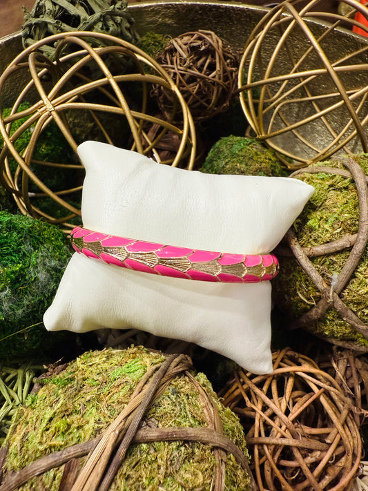 Stunned By You Bangle-Pink