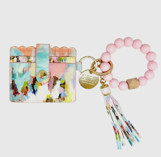 Laura Park Brooks Avenue Keychain Wristlet Wallet