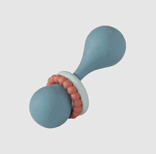 Simply Silicone Rattle-Slate Blue