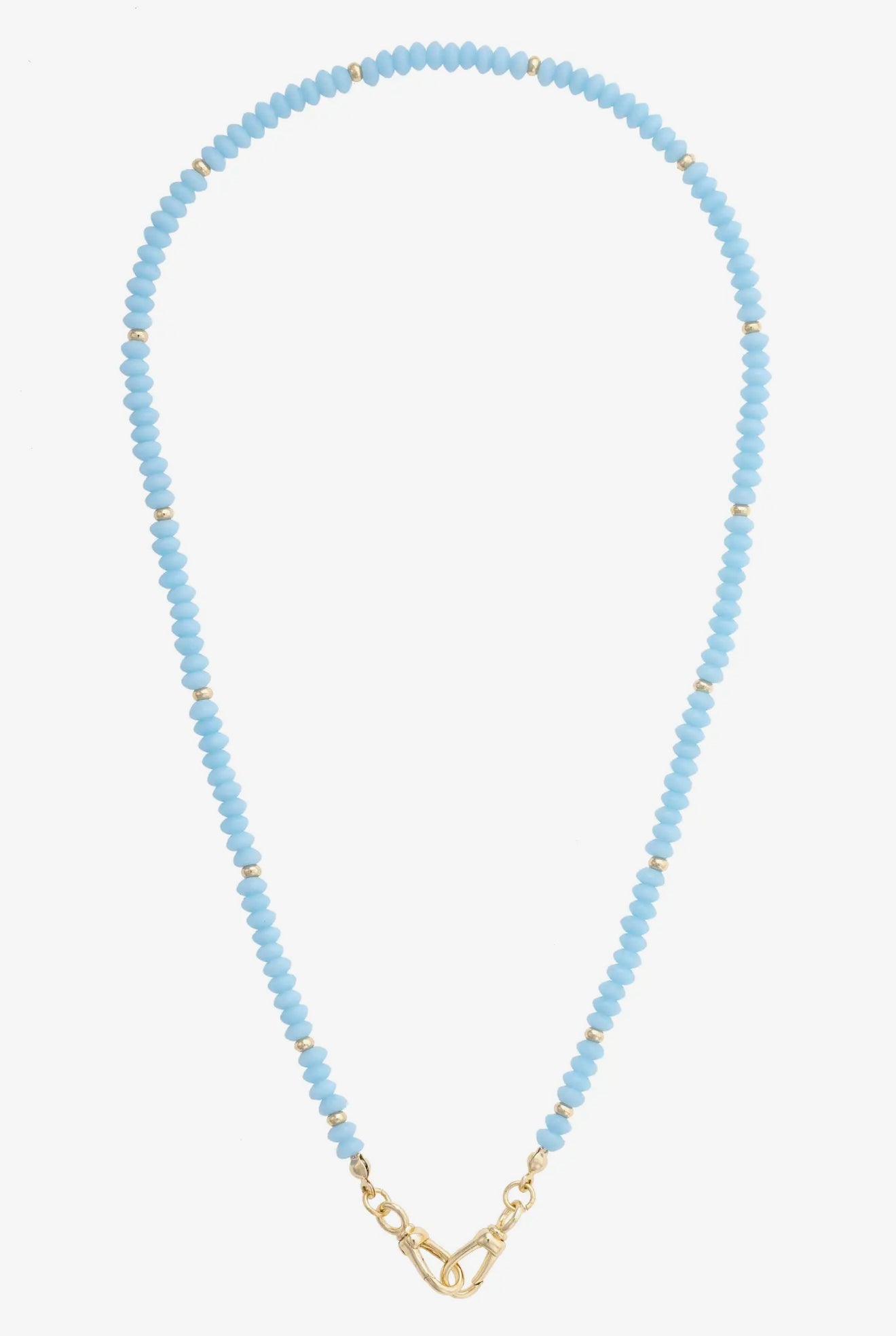 Aurora Beaded Necklace-Light Blue