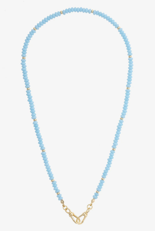 Aurora Beaded Necklace-Light Blue