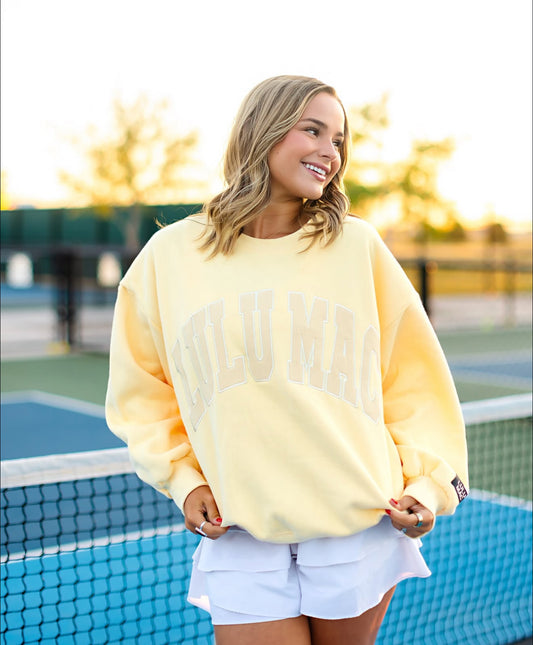 Lulu Mac Monochrome Yellow Sweatshirt