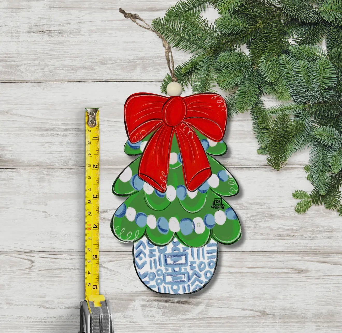 Red Bow Tree Ornament