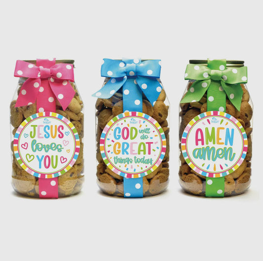 Oh Sugar! Pint Cookie Jars-Praise Labels