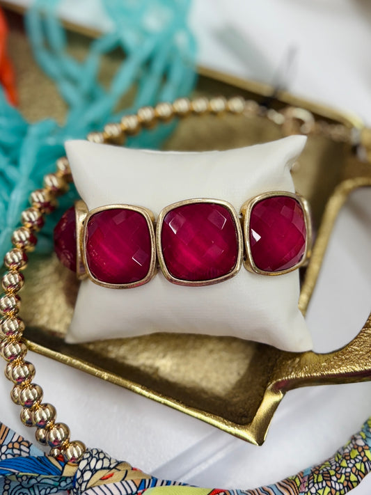 Be Jeweled Bracelet-Ruby